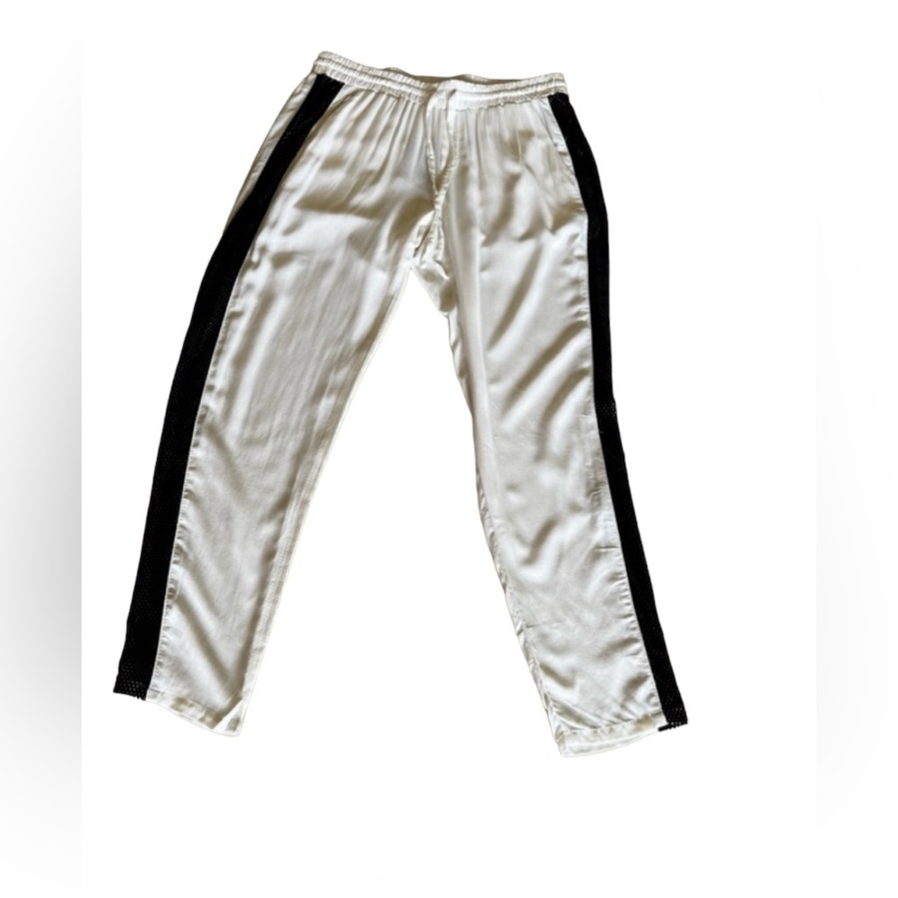 Splendid Rafe Straight Leg Pants Joggers Stone Off White Women's Size M